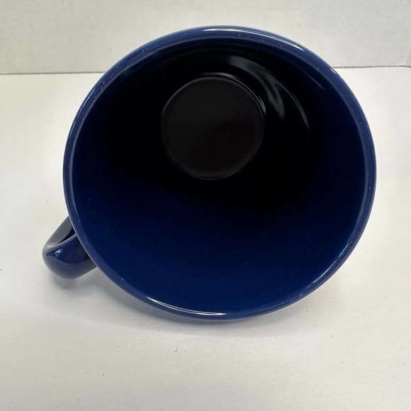 CORELLE Coordinate Stoneware Royal Deep Blue coffee Mugs set of 4 CLEAN/VINTAGE - Picture 12 of 16